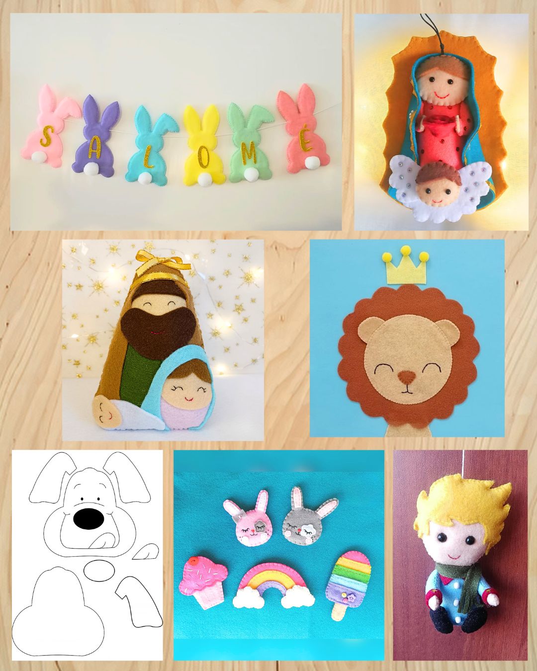 Moldes en Fieltro - Feltro